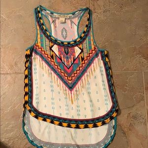 Flying tomatoes western print sz small